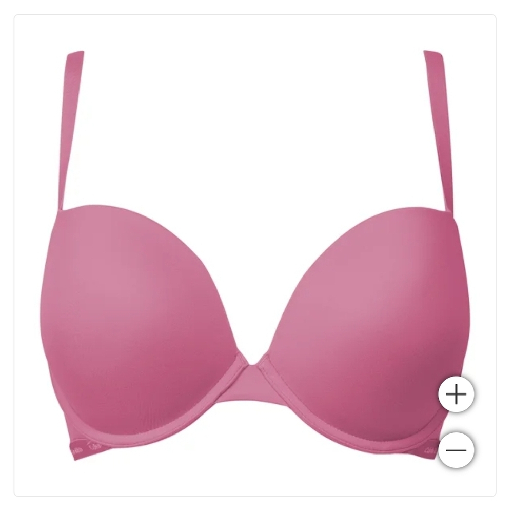 Calvin Klein Bra Bundle 32B Pink & Grey Push Up T-Shirt Bras - Picture 3 of 5